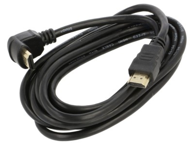 Cablu HDMI 2.0 3m 90&amp;deg; foto