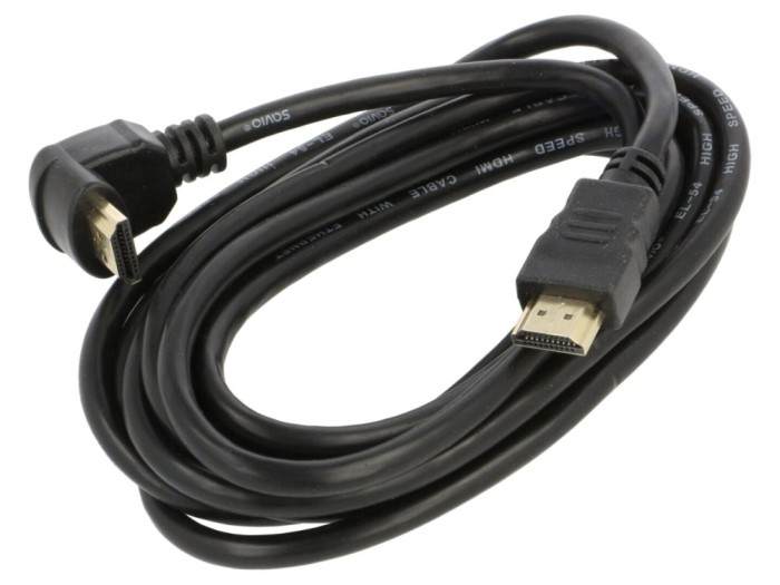 Cablu HDMI 2.0 3m 90&deg;
