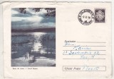 bnk ip Lacul Amara - Apus de soare - circulat 1958