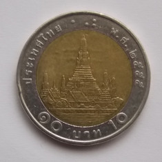 10 BAHT THAILANDA-new portret King Rama IX