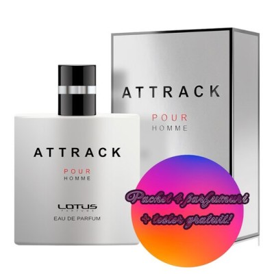 Set 4 Apa de parfum Attrack Sport, Revers, Barbati, 100ml + Tester 100 ml GRATUIT foto