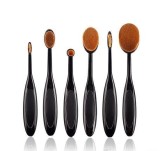 Cumpara ieftin Set 6 Pensule Machiaj Ovale Profesionale, Aplicare Uniforma, Estompare Perfecta, Cosmetice Femei, Design Ergonomic