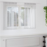vidaXL Perdele cu perdele 2 pcs Gri deschis 140 x 140 cm Poliester