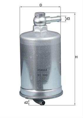 Filtru combustibil MAHLE KL599 foto
