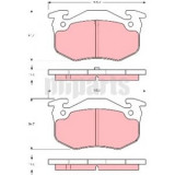 Placute frana spate Renault Clio 2 , Thalia, Megane 1, Renault 19, Peugeot 309 309, Originale Renault 7701204626 Kft Auto, Automobile Dacia Mioveni