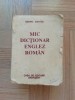 Mic dictionar Englez - Roman - Andrei Bantas