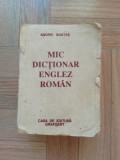Mic dictionar Englez - Roman - Andrei Bantas
