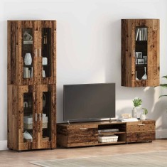 vidaXL Cabinet suspendat Lemn vechi 55 x 29 x 100 cm Lemn compozit