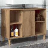 VidaXL Dulap pentru baie stejar artizanal, 80x33x60 cm, lemn prelucrat
