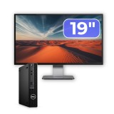Pachet Dell OptiPlex 3090 Mini PC i3-10105T 8GB SSD 256GB + Monitor 19 inch