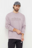 Adidas bluză bărbați, culoarea violet, cu imprimeu IW1192
