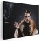 Tablou portret femeie cu tigara stil anii 20 Tablou canvas pe panza CU RAMA 60x80 cm