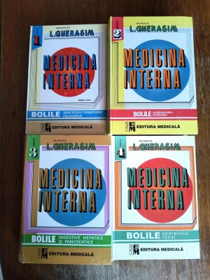 Medicina Interna, 4 vol. - L. Gherasim / R8P4F foto