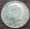 (A58) MONEDA DIN ARGINT SUA - HALF DOLLAR 1966, KENNEDY, 11.5 GR., PURITATE 400, America de Nord