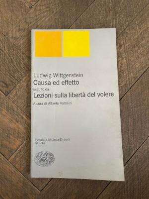 Ludwig Wittgenstein Causa ed effetto foto