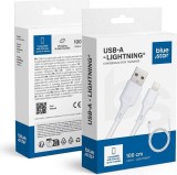 Cablu de date Blue Star USB-A - Lightning, 1m, 2.4A, alb