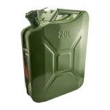 Canistra Metalica Combustibil 20L Carguard, Otel, Verde, Antirugină, Capac Sigur, Benzina/Motorina, 35.5x16.5x46 cm
