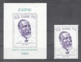 Zaire 1981 Heinrich von Stephan set + perf. sheet MNH DA.022, Nestampilat