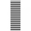 Jaluzea tip zebra neagră lățime țesătură 80,9 cm poliester