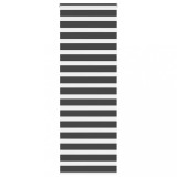 vidaXL Jaluzea tip zebra neagră lățime țesătură 80,9 cm poliester