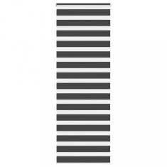vidaXL Jaluzea tip zebra neagră lățime țesătură 80,9 cm poliester