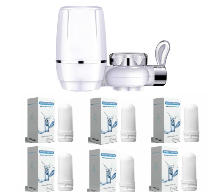 Robinet cu filtru pentru purificare apa + 6 Rezerve