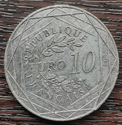 (A773) MONEDA DIN ARGINT FRANTA - 10 EURO 2018, 90 ANI MICKEY - TURNUL EIFFEL foto