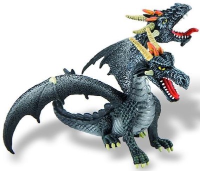 Dragon negru cu 2 capete foto