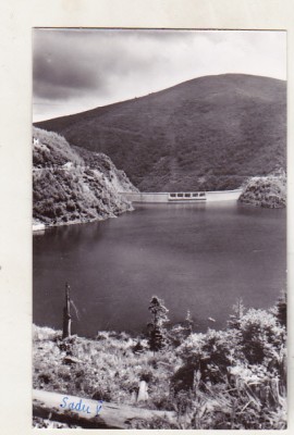 bnk cp Barajul si lacul de acumulare hidrocentrala Sadu V - Vedere - uzata foto