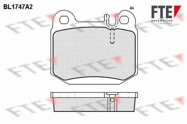 FTE 9010330 set placute frana disc