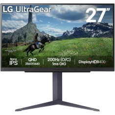 Monitor LED LG Gaming UltraGear 27GS85Q-B 27 inch QHD IPS 1 ms 200 Hz HDR FreeSync &amp;amp; G-Sync Compatible