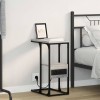 Noptiera vidaXL Sonoma Gri, 41.5x26x60.5cm, Lemn compozit, Sertar si Raft, Stil Modern