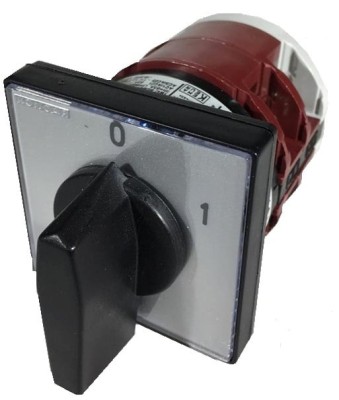 Comutator 63A 18.5kW IP40 cu came PACO rotativ incastrabil 3 poli 2 pozitii 0-1 PORNIT-OPRIT foto