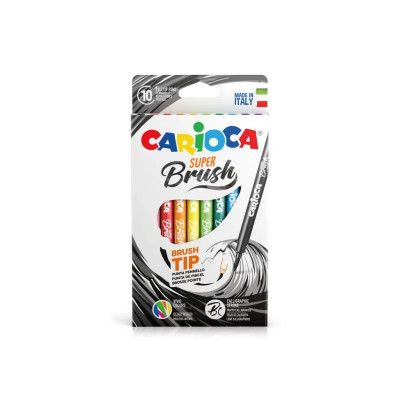 Set Carioci Carioca Super Brush 10 buc./cutie foto