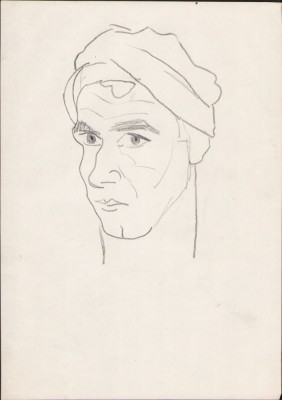 A1663 Schițe de Dimitrie &amp;bdquo;Puiu&amp;rdquo; Eitel pe ambele fețe ale h&amp;acirc;rtiei, nesemnate foto