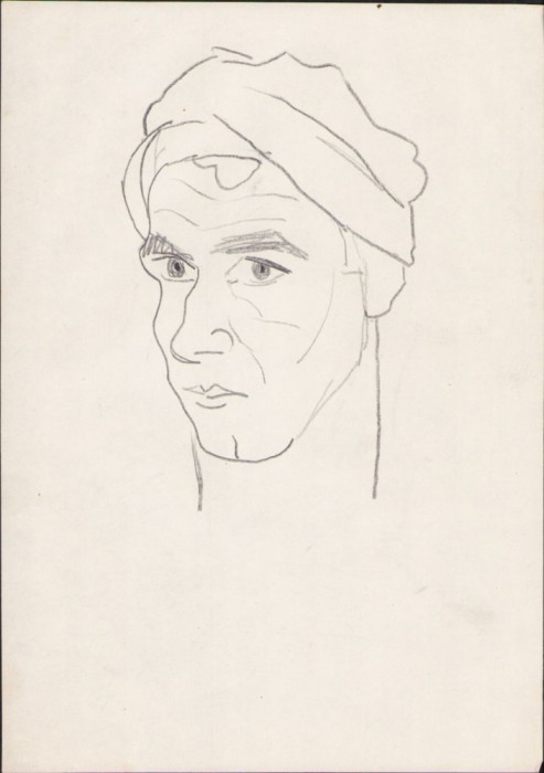 A1663 Schițe de Dimitrie &bdquo;Puiu&rdquo; Eitel pe ambele fețe ale h&acirc;rtiei, nesemnate