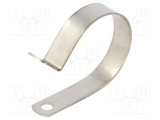 Clipsuri pentru cabluri HELLERMANNTYTON din oțel inoxidabil, 9,5 mm diametru buclă, 11,1 mm lățime