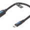 Cablu USB 3.0 A la USB C, 0.15m, Negru