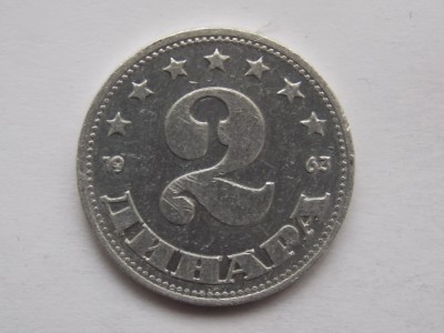 2 DINARA1963 IUGOSLAVIA foto