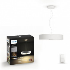 Lustra Philips Hue Fair, 39W, 220-240V, IP20, lumina alba reglabila calda-rece, 3000 lumeni, durata de viata 25.000 de ore, culoare alb, material meta foto