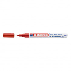 Marker permanent Edding 751 cu vopsea 1-2MM rosu ED751002 foto