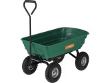 Cumpara ieftin Carucior basculabil de curte, gradina, volum cuva 75l, cadru metalic si cuva din material rezistent, sarcina maxima 200 kg