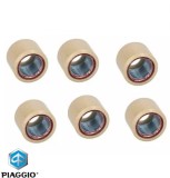 Set role variator 21x17x14gr originale Piaggio Beverly -MP3 HPE - Vespa GTS HPE - Super - GTV Sei Giorni (17-25) 4T LC 300cc - set 6 role