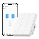 Intrerupator inteligent Sonoff ZBM5-3C-80W, Zigbee, 3 canale, 10A