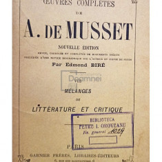 A. de Musset - Oeuvres completes, vol. VIII