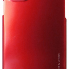 Husa silicon Mercury Goospery i-Jelly rosu metalic pentru Apple iPhone 11