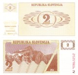 Slovenia 2 Tolari 1990 P-2 UNC