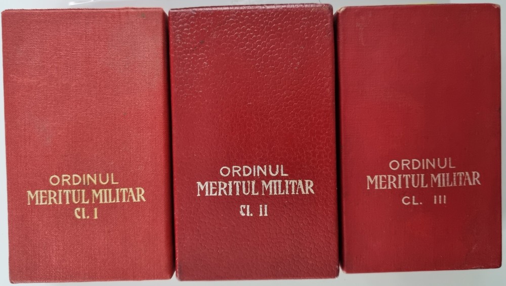 Ordinul Meritul Militar RSR Clasa I, II, III | arhiva Okazii.ro