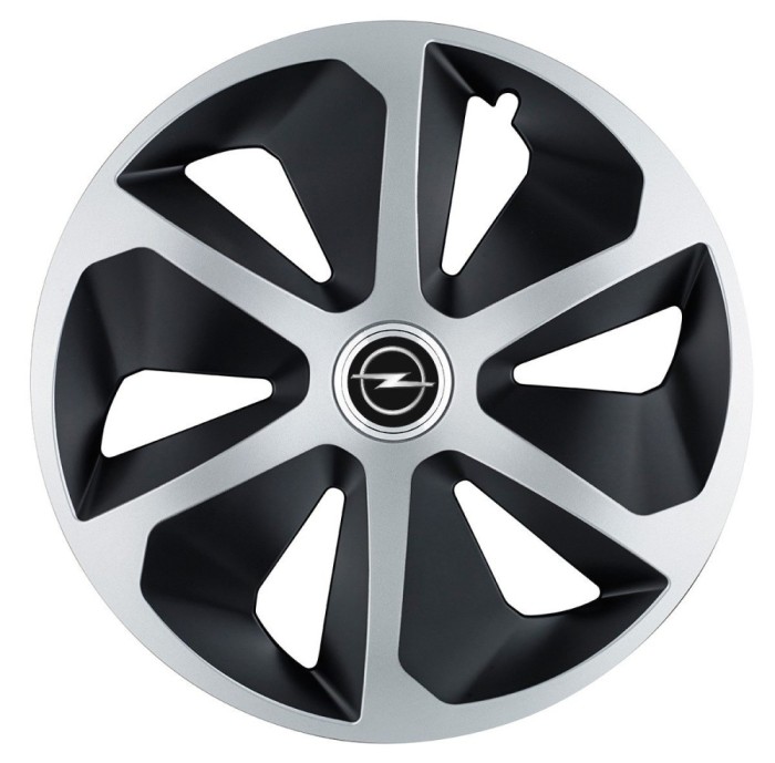 Set 4 capace roti Roco Gri-Negru R17 pentru gama auto Opel