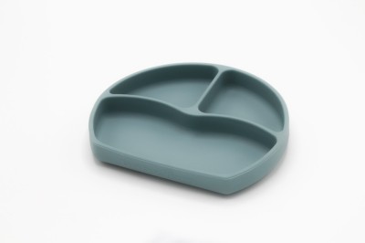 Farfurie din silicon cu 3 compartimente pentru auto-diversificare babyjem (culoare: vernil) foto